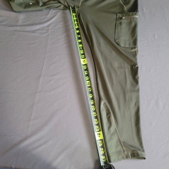 Wrangler x All Terrain Gear Cargo Pants Womens XXL Green Athletic Hiking Legging - Picture 5 of 15